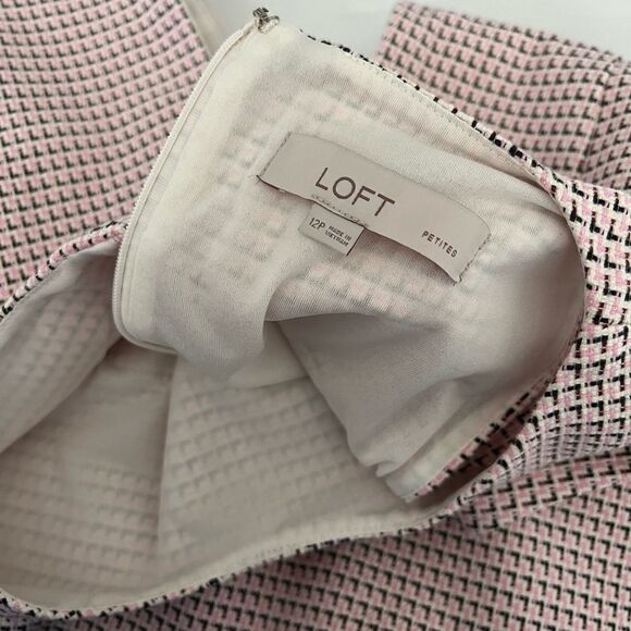 Loft pink Tweed dress - Picture 8 of 10